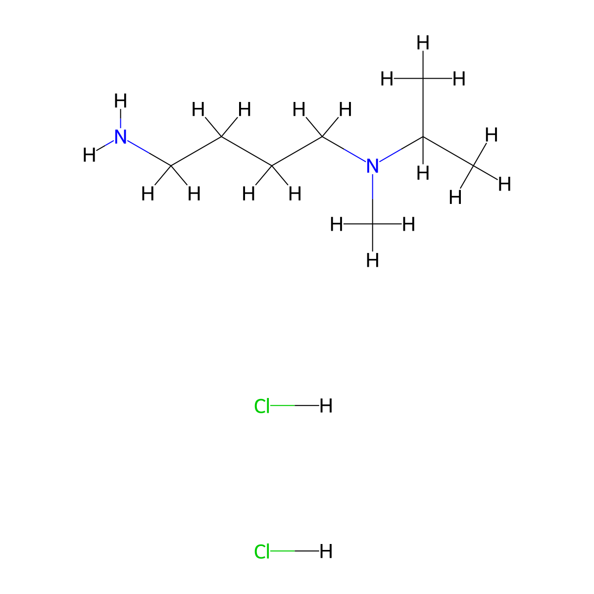 (4-Aminobutyl)(methyl)(propan-2-yl)amine dihydrochloride molecular structure, CAS 1221724-42-0