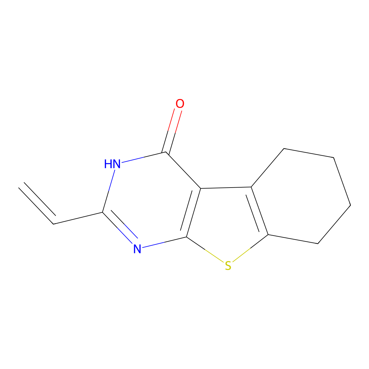 5-Ethenyl-8-thia-4,6-diazatricyclo[7.4.0.0^{2,7}]trideca-1(9),2(7),5-trien-3-one molecular structure, CAS 1221724-54-4
