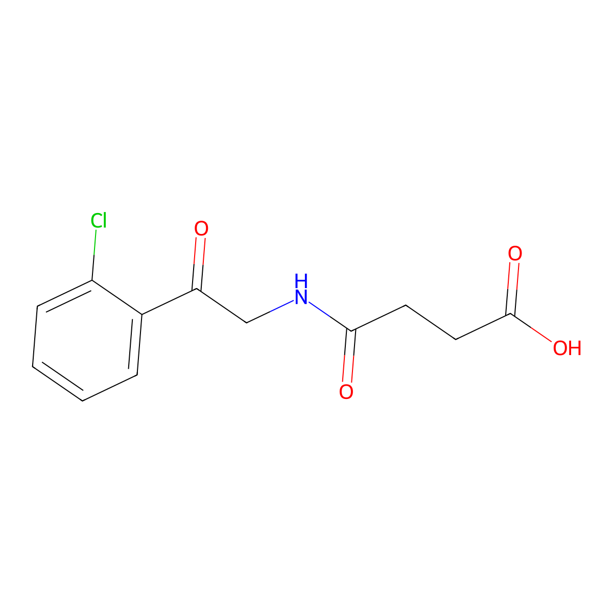 3-{[2-(2-Chlorophenyl)-2-oxoethyl]carbamoyl}propanoic acid molecular structure, CAS 1221724-63-5
