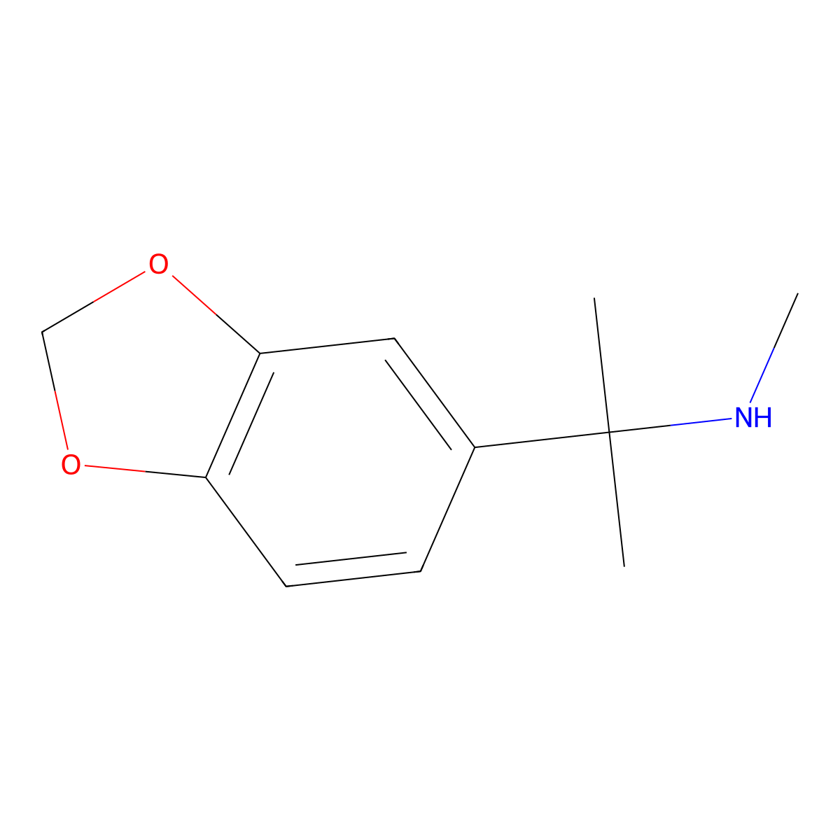 [2-(2H-1,3-benzodioxol-5-yl)propan-2-yl](methyl)amine molecular structure, CAS 1221725-76-3