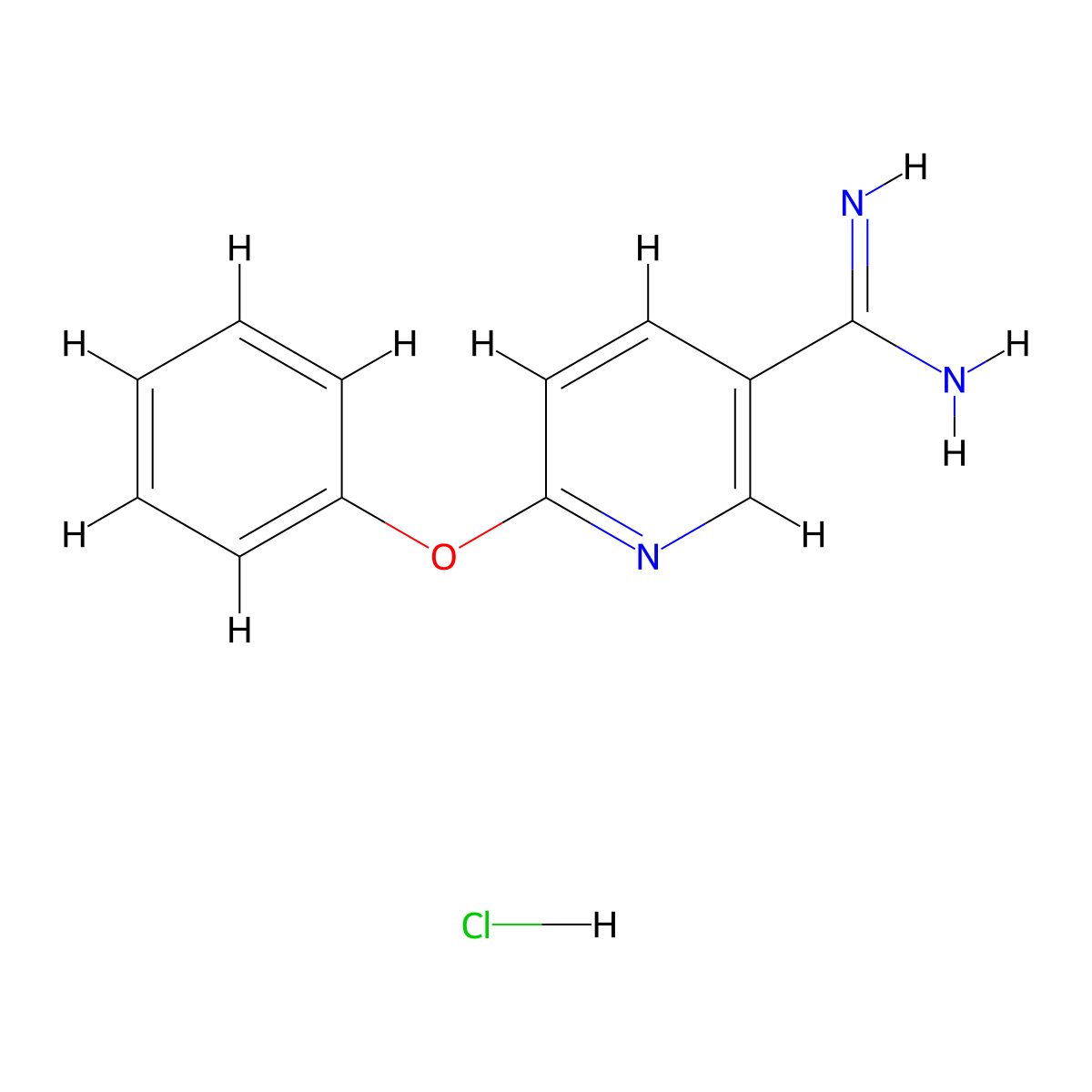 6-Phenoxypyridine-3-carboximidamide hydrochloride molecular structure, CAS 1221725-77-4