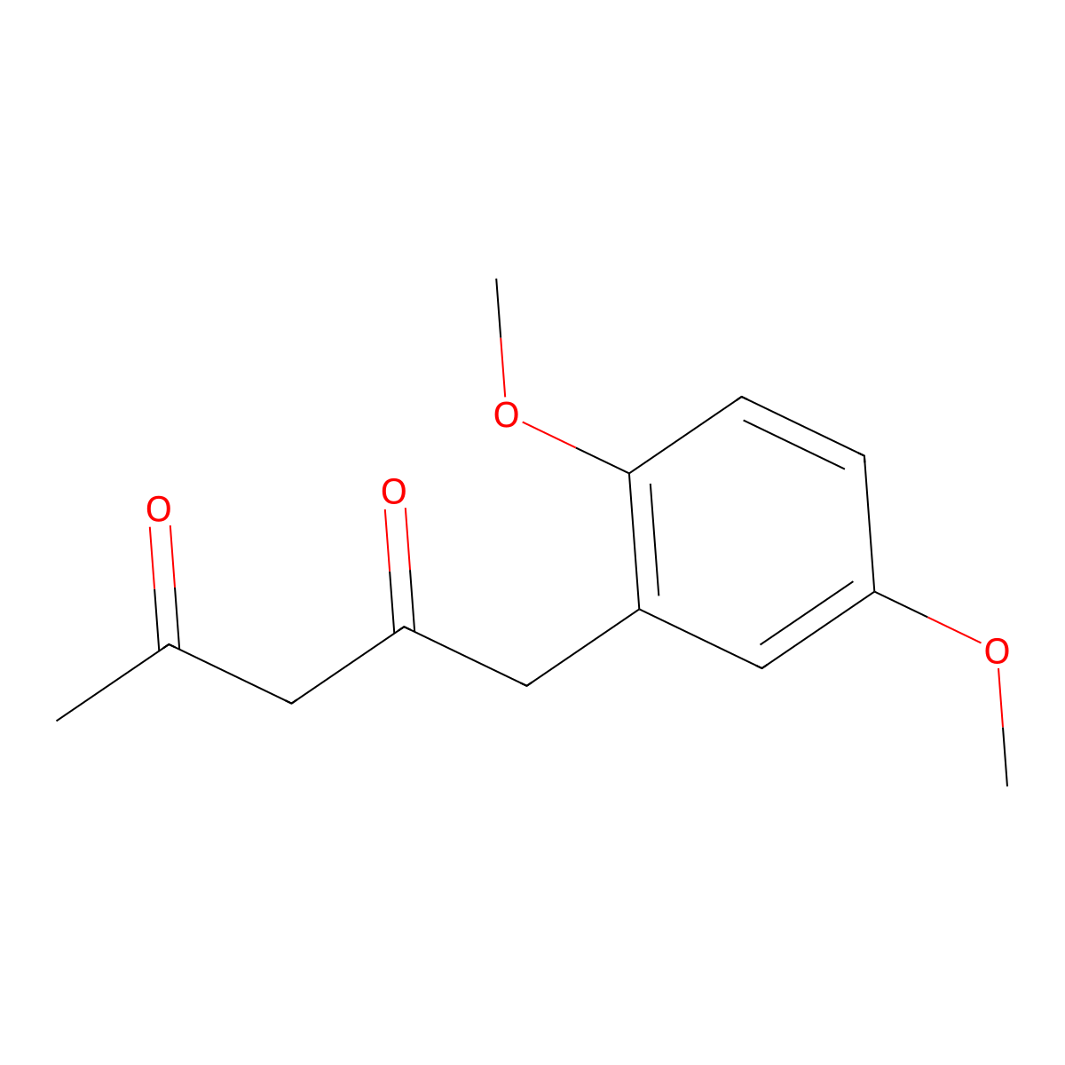 1-(2,5-Dimethoxyphenyl)pentane-2,4-dione molecular structure, CAS 1221783-79-4