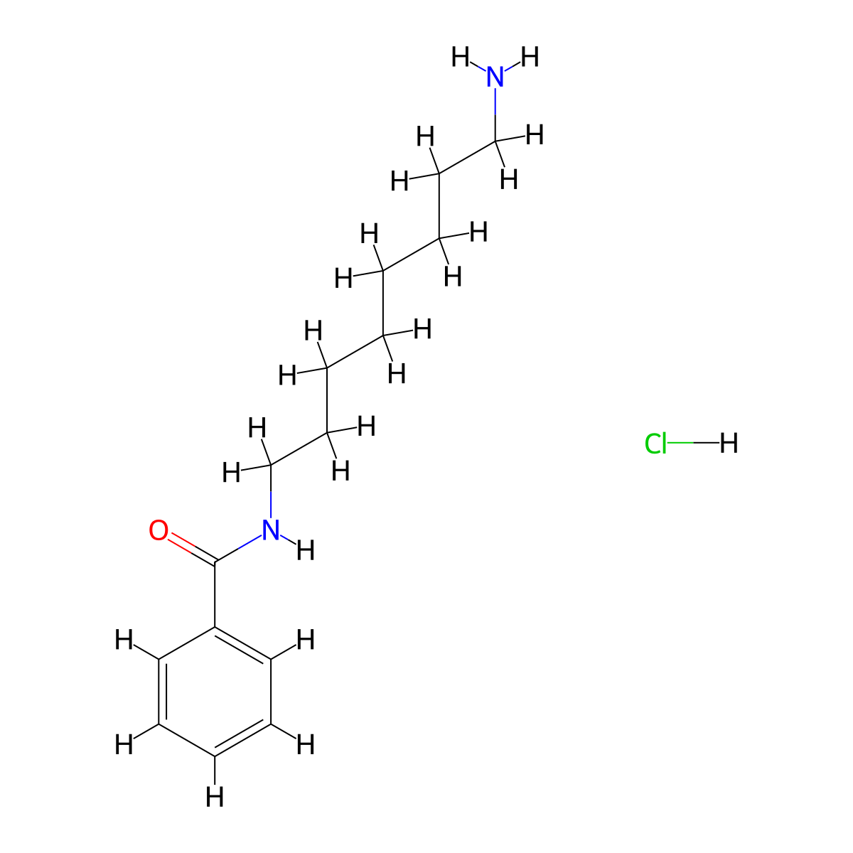 N-(8-Aminooctyl)-benzamide HCl molecular structure, CAS 122179-83-3