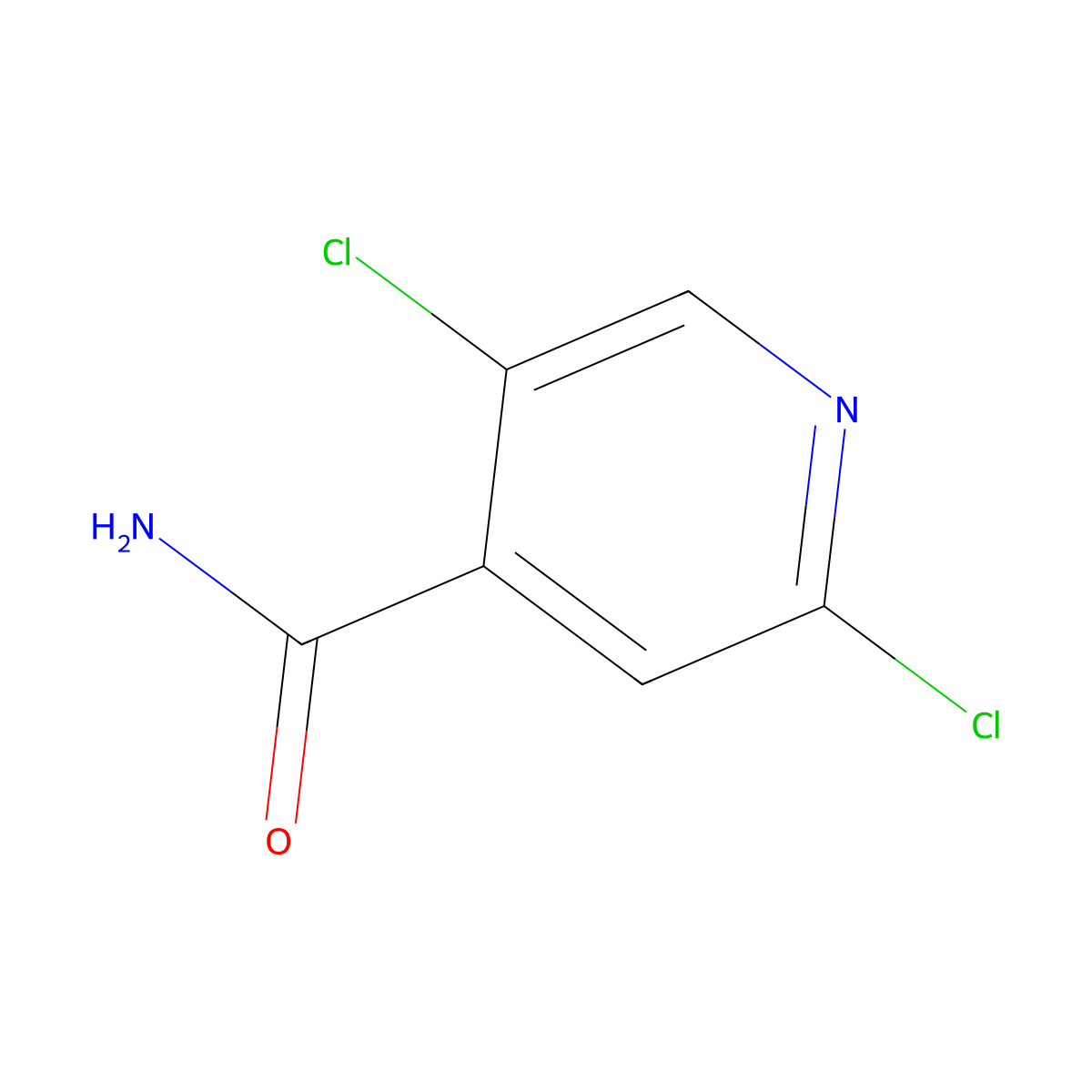 2,5-Dichloroisonicotinamide molecular structure, CAS 1221791-56-5