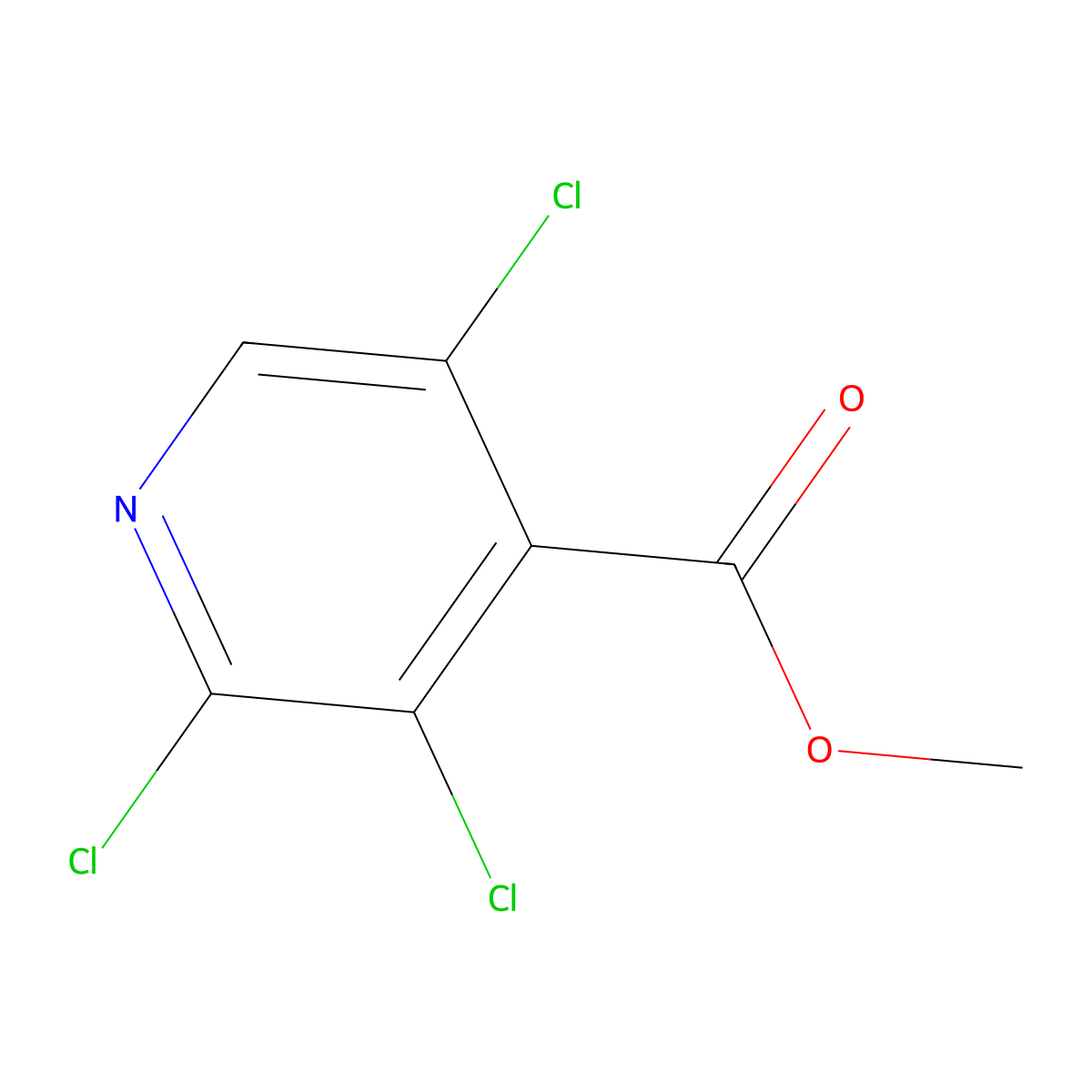 Methyl 2,3,5-trichloroisonicotinate molecular structure, CAS 1221791-65-6