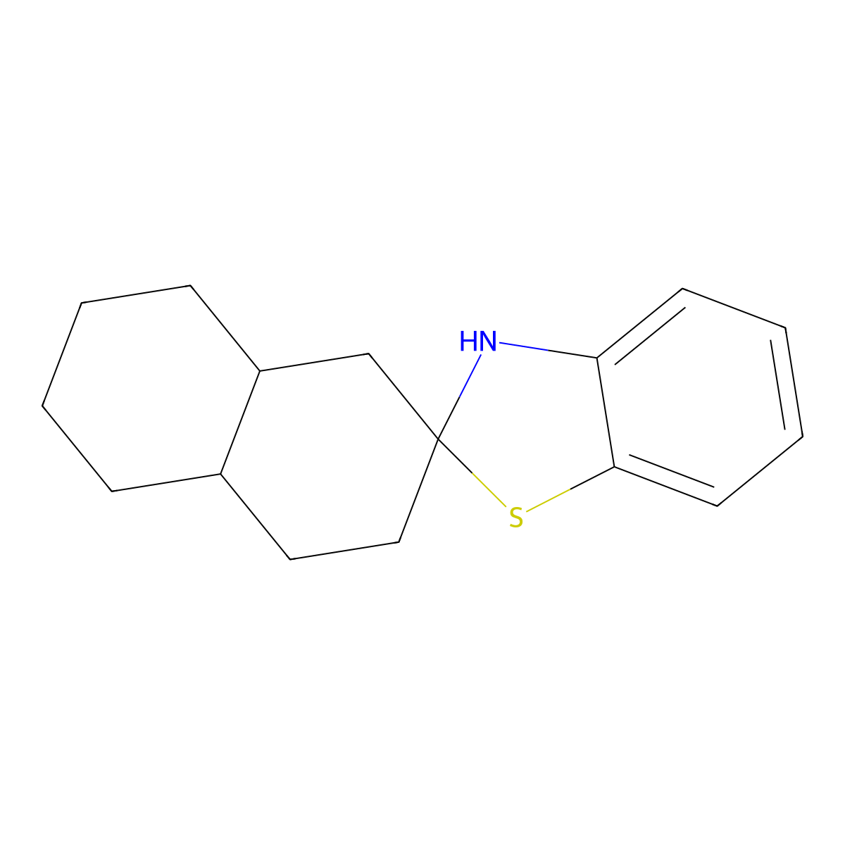 3',4',4'a,5',6',7',8',8'a-octahydro-1'H,3H-spiro[1,3-benzothiazole-2,2'-naphthalene] molecular structure, CAS 1221791-69-0