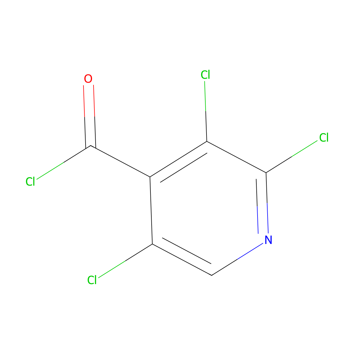 2,3,5-Trichloropyridine-4-carbonyl chloride molecular structure, CAS 1221791-81-6