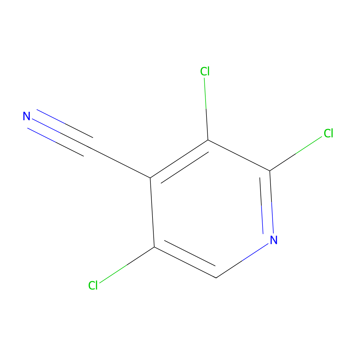 2,3,5-Trichloroisonicotinonitrile molecular structure, CAS 1221791-83-8