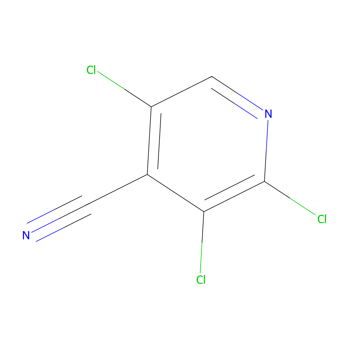 2,3,5-Trichloroisonicotinonitrile molecular structure, CAS 1221791-83-8