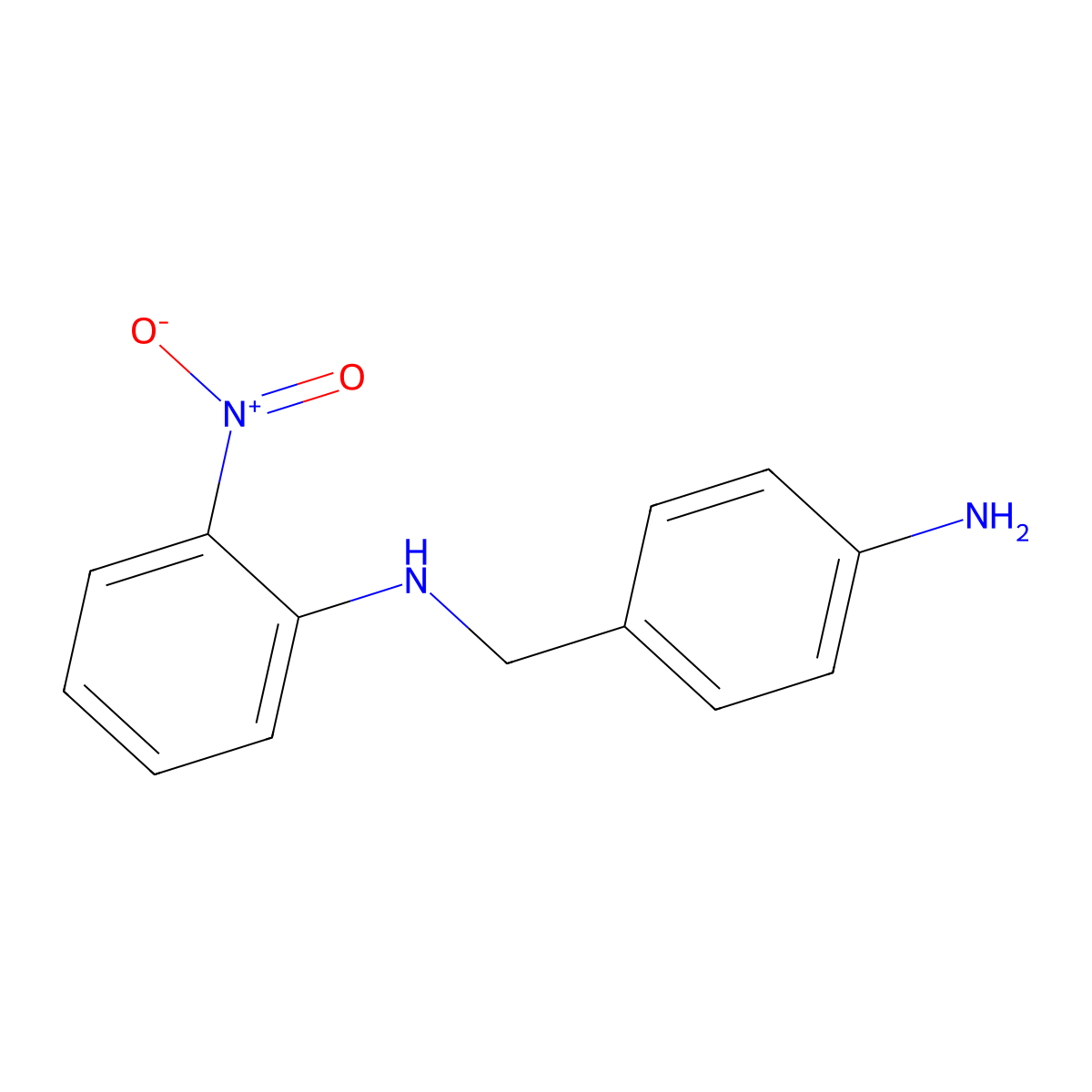 N-(4-aminobenzyl)-2-nitroaniline molecular structure, CAS 1221792-11-5