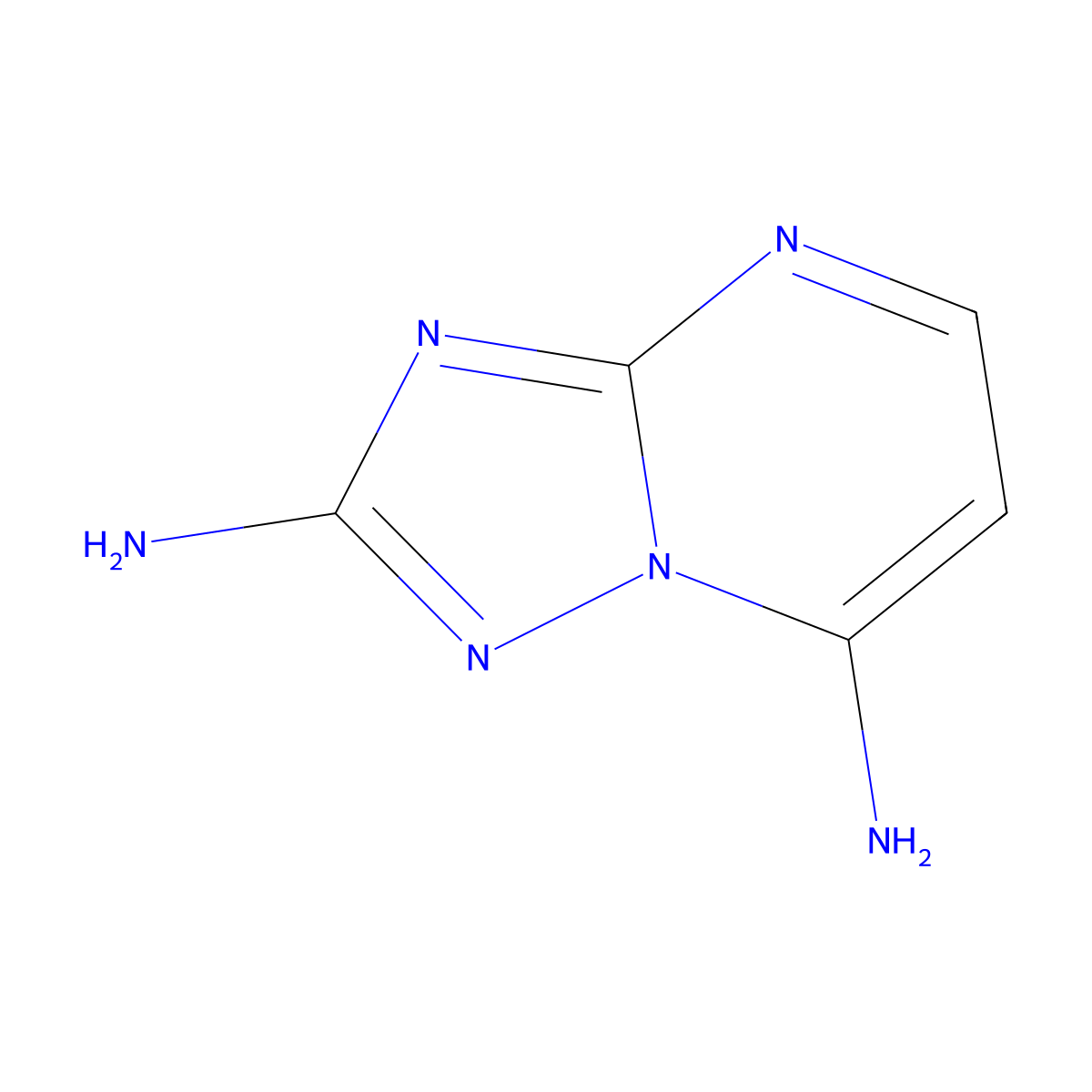 [1,2,4]Triazolo[1,5-a]pyrimidine-2,7-diamine molecular structure, CAS 1221792-57-9
