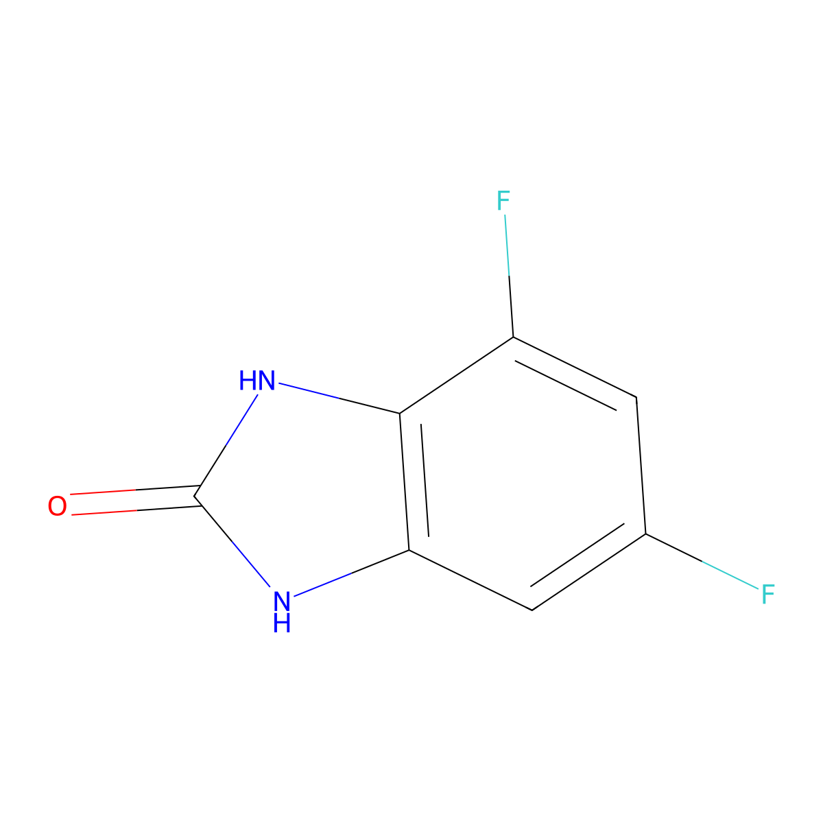 4,6-Difluoro-1H-benzo[d]imidazol-2(3H)-one molecular structure, CAS 1221793-66-3