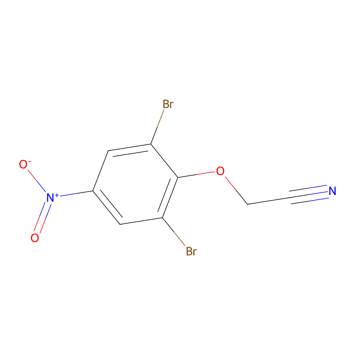 2-(2,6-Dibromo-4-nitrophenoxy)acetonitrile molecular structure, CAS 1221793-70-9