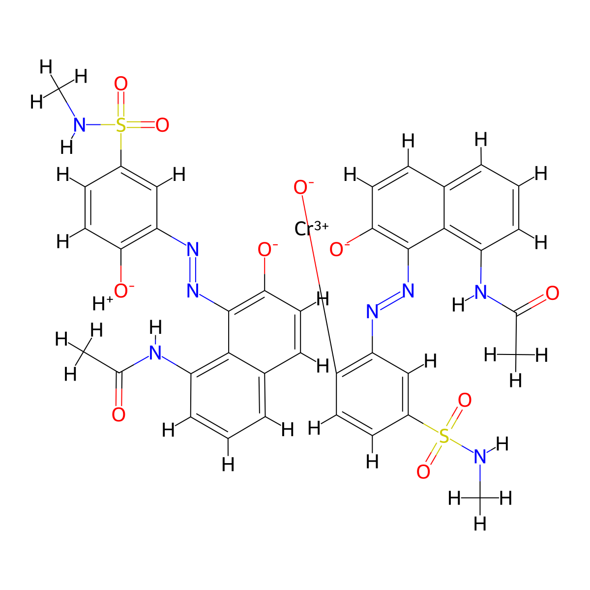 C.I. Acid Black 60 molecular structure, CAS 12218-95-0