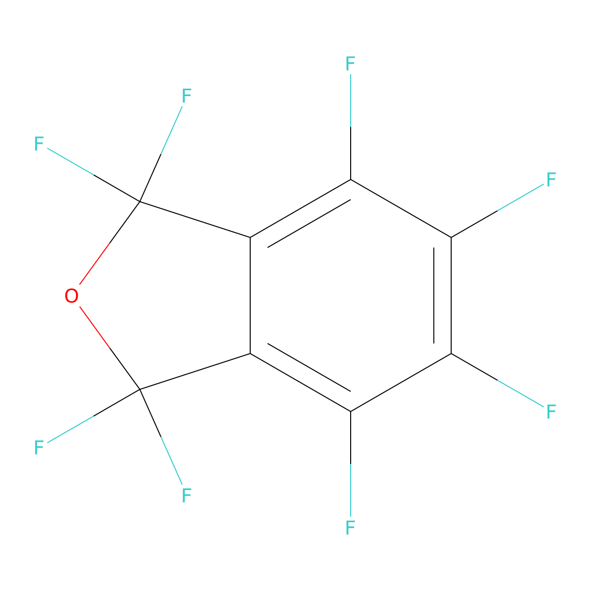 1,1,3,3,4,5,6,7-Octafluoro-1,3-dihydro-2-benzofuran molecular structure, CAS 122180-11-4