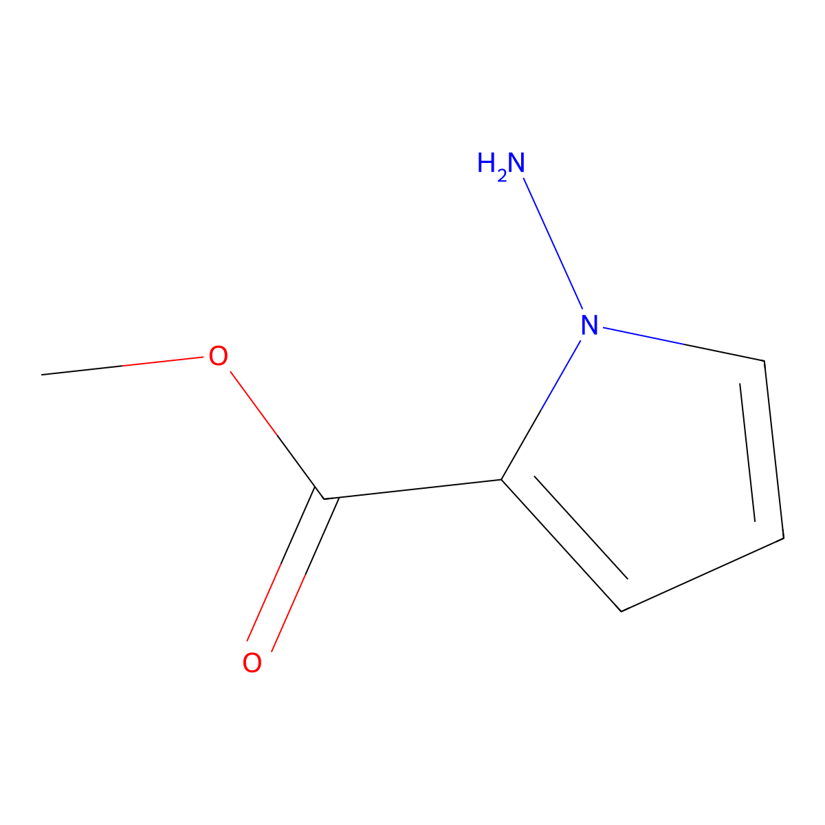 methyl 1-amino-1H-pyrrole-2-carboxylate molecular structure, CAS 122181-85-5