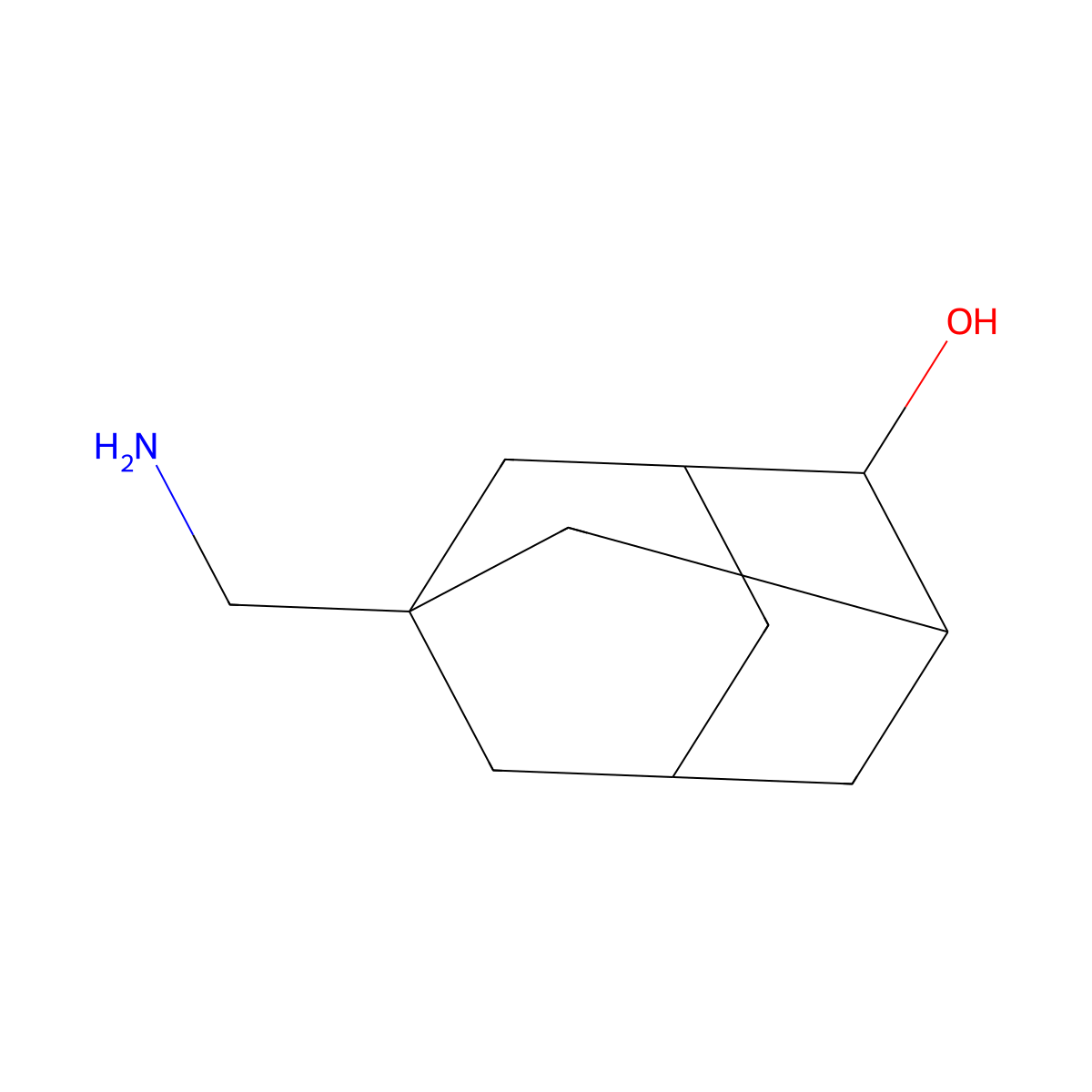 5-(Aminomethyl)adamantan-2-OL molecular structure, CAS 1221817-92-0