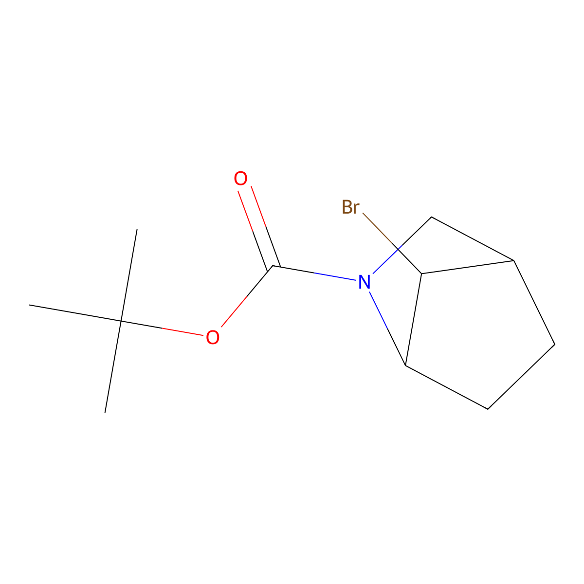 tert-Butyl 7-bromo-3-azabicyclo[2.2.1]heptane-3-carboxylate molecular structure, CAS 1221818-32-1