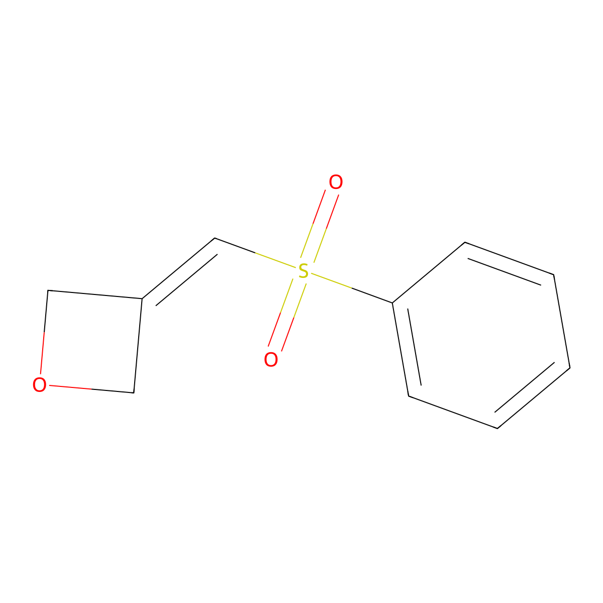 3-((Phenylsulfonyl)methylene)oxetane molecular structure, CAS 1221819-46-0