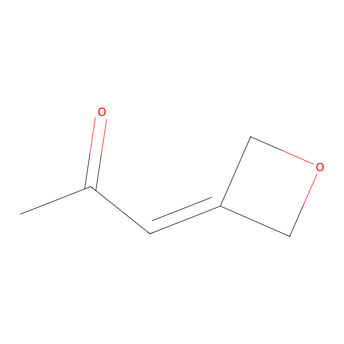 1-(Oxetan-3-ylidene)propan-2-one molecular structure, CAS 1221819-47-1