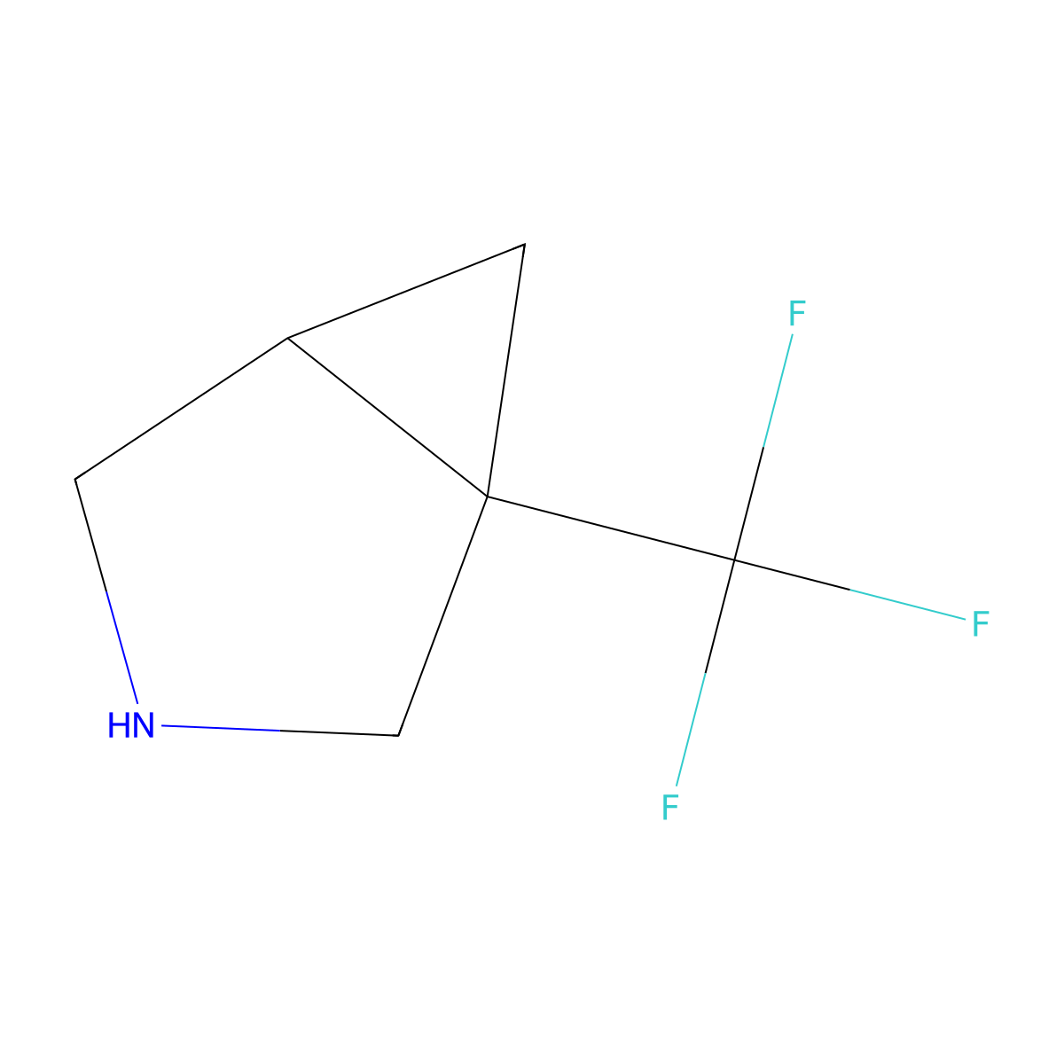 1-(Trifluoromethyl)-3-azabicyclo[3.1.0]hexane molecular structure, CAS 1221820-84-3