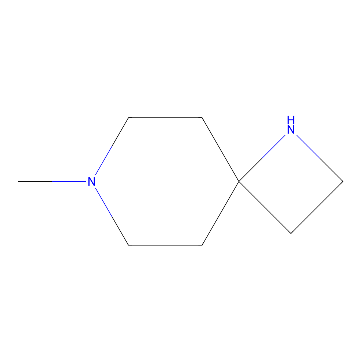 7-Methyl-1,7-diazaspiro[3.5]nonane molecular structure, CAS 1221820-89-8