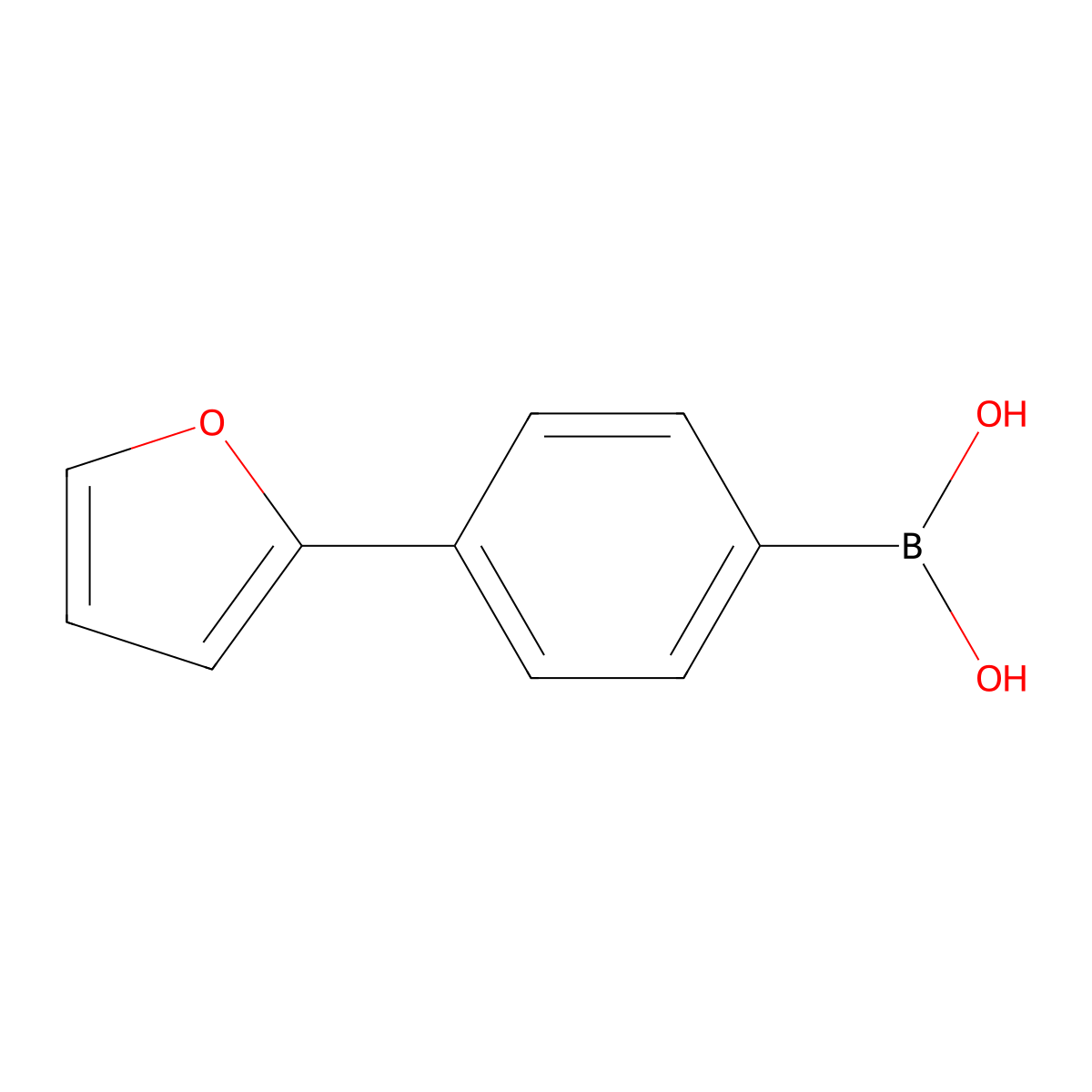 4-(2-Furanyl)phenylboronic acid molecular structure, CAS 1221823-57-9