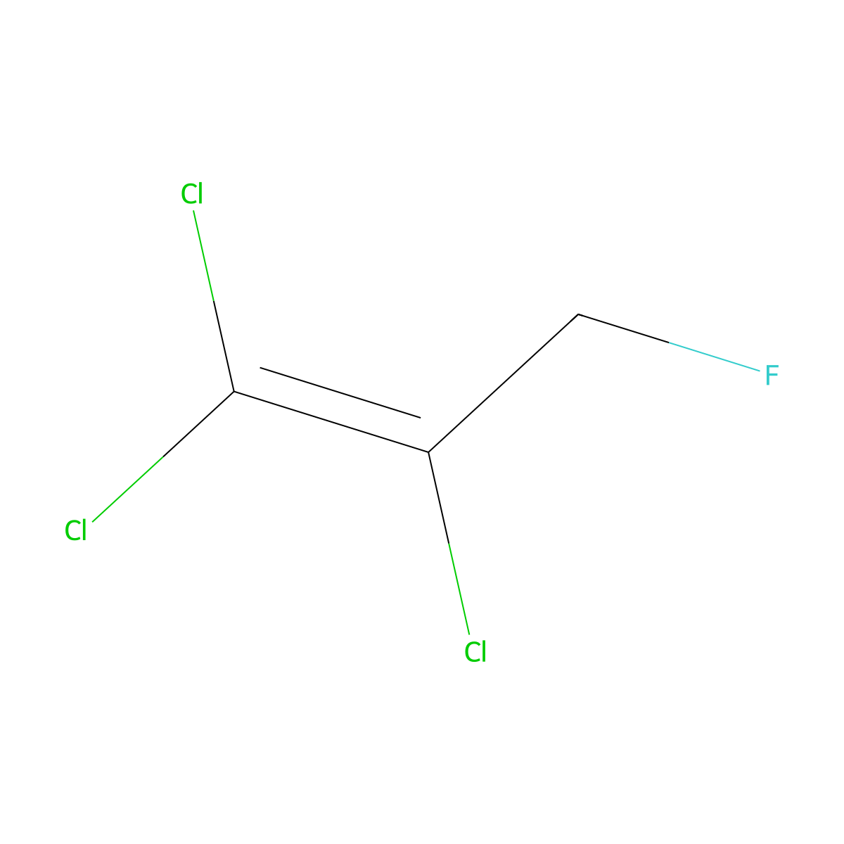 1,1,2-Trichloro-3-fluoroprop-1-ene molecular structure, CAS 1221888-51-2