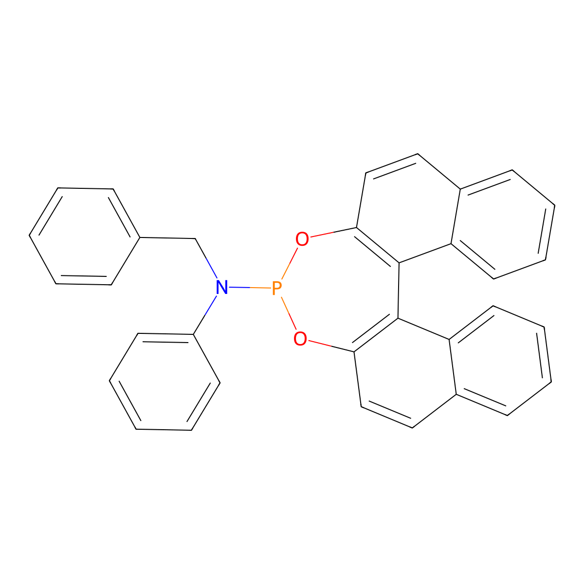 (11bR)-N-Benzyl-N-phenyldinaphtho[2,1-d:1',2'-f][1,3,2]dioxaphosphepin-4-amine molecular structure, CAS 1221901-53-6