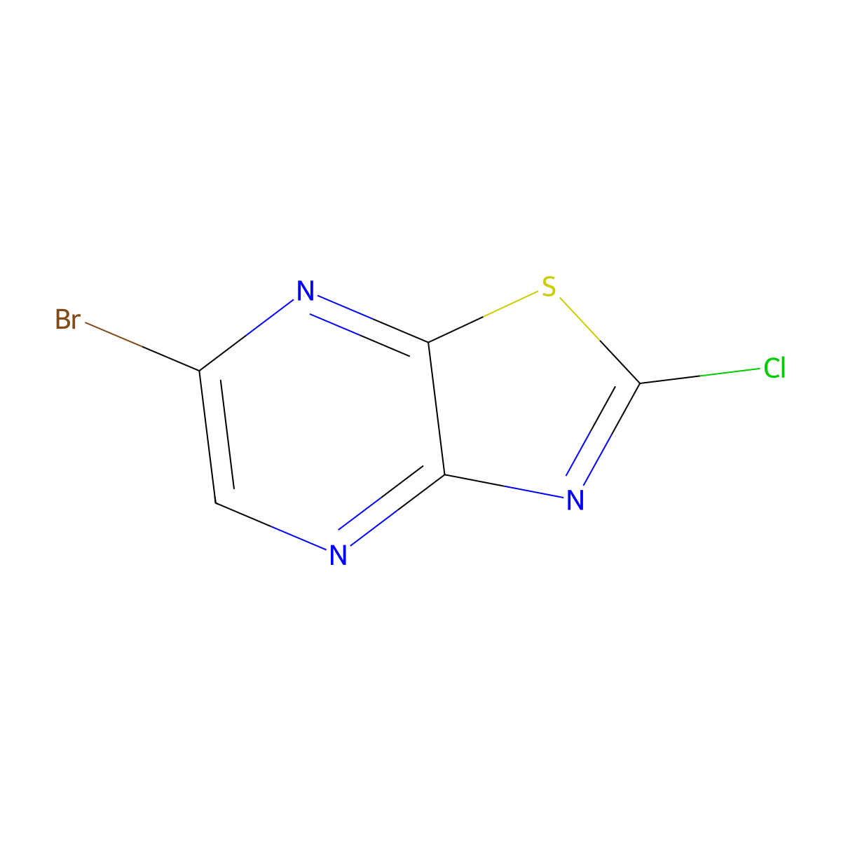 6-Bromo-2-chloro-[1,3]thiazolo[4,5-b]pyrazine molecular structure, CAS 1221932-29-1