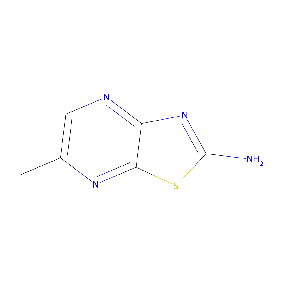 6-Methylthiazolo[4,5-b]pyrazin-2-amine molecular structure, CAS 1221974-33-9