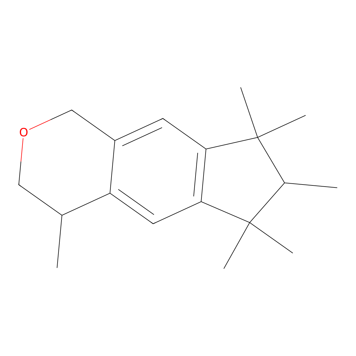 Galaxolide molecular structure, CAS 1222-05-5