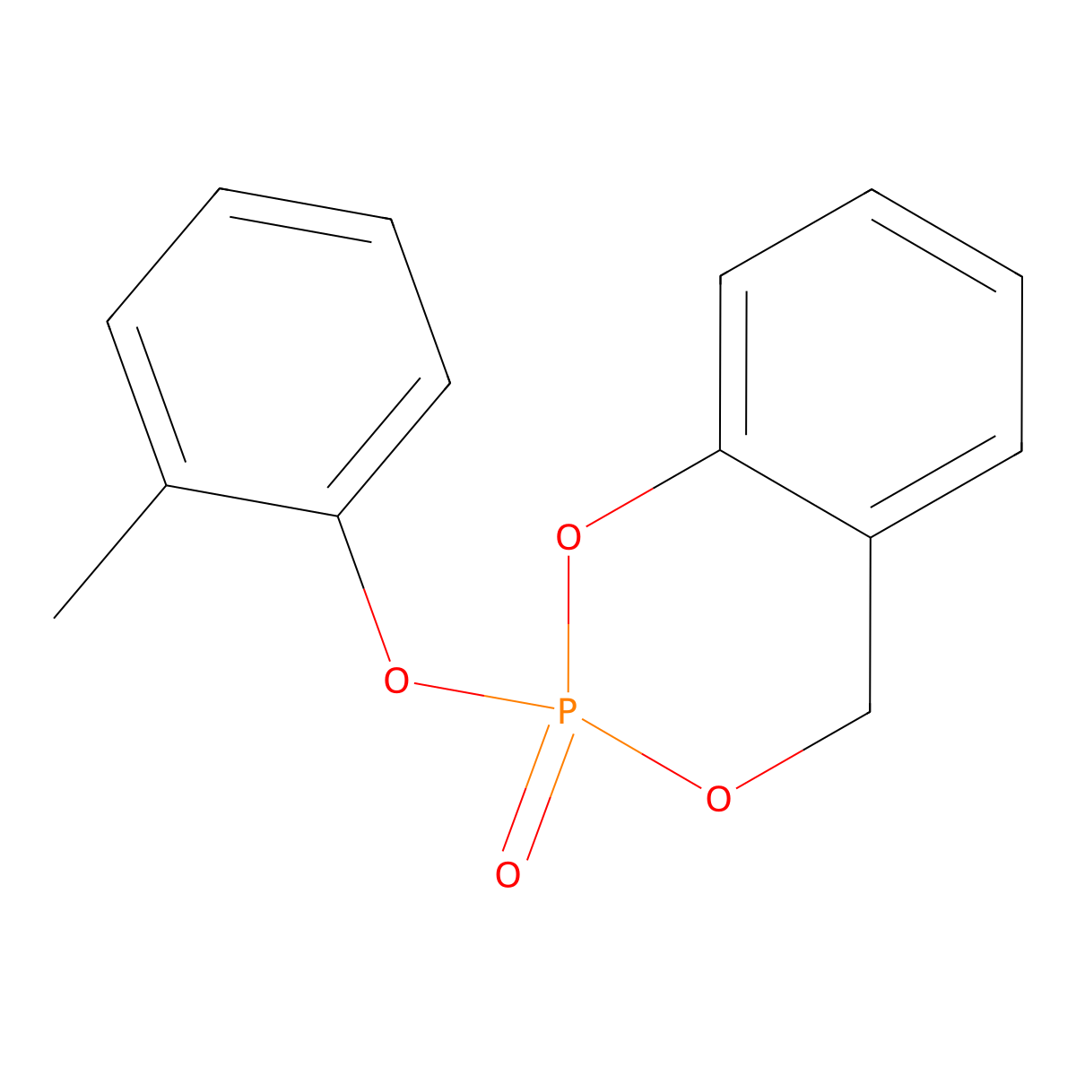Cresyl saligenin phosphate molecular structure, CAS 1222-87-3