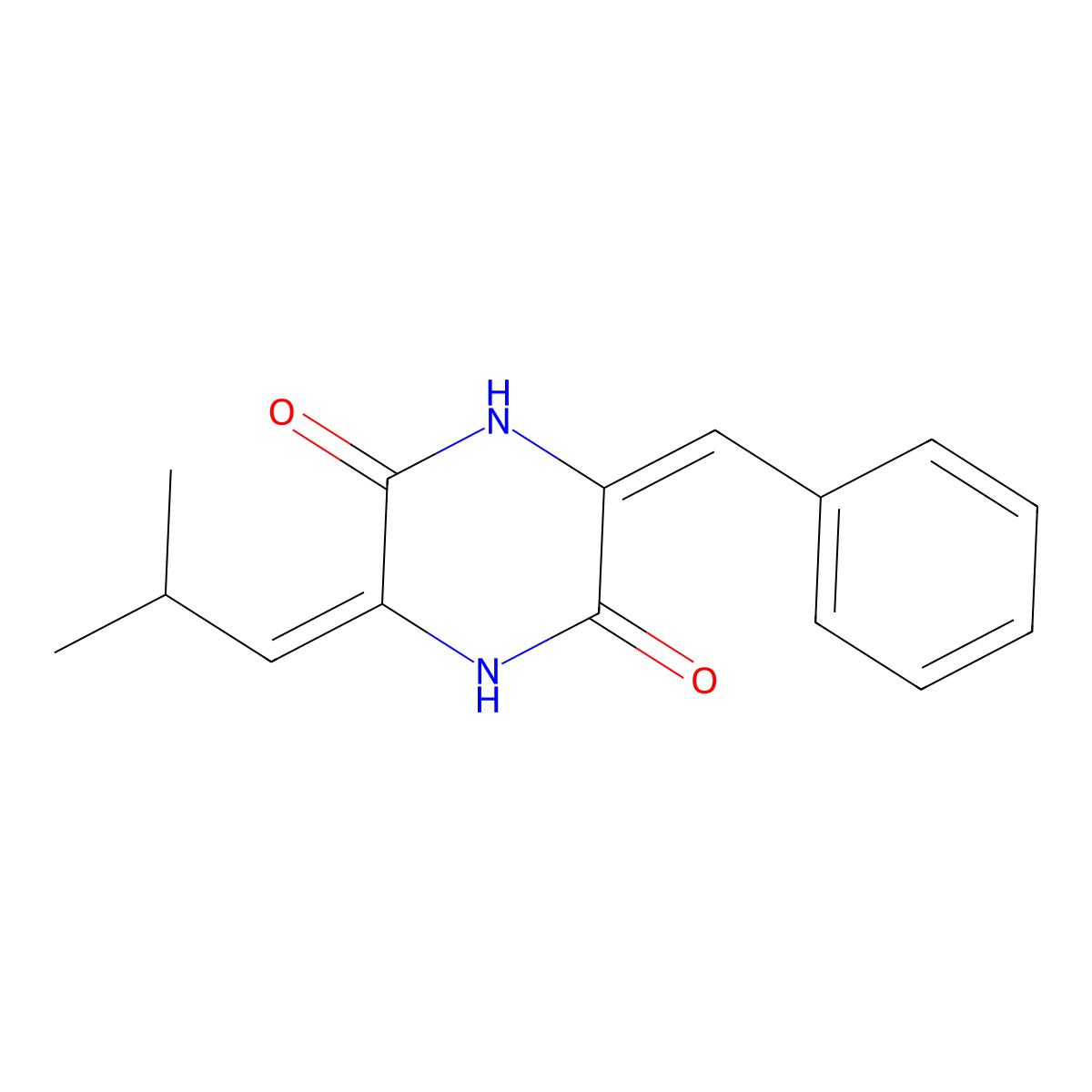 Albonoursin molecular structure, CAS 1222-90-8