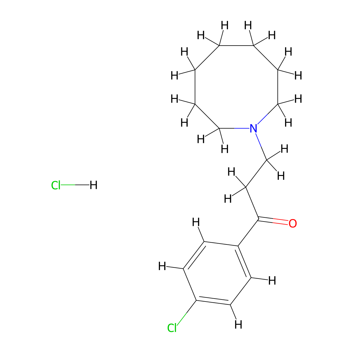 3-(Azocan-1-yl)-1-(4-chlorophenyl)propan-1-one hydrochloride molecular structure, CAS 1222-94-2