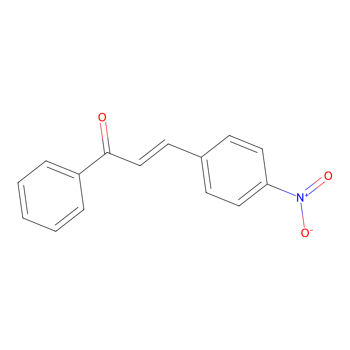 4-Nitrochalcone molecular structure, CAS 1222-98-6