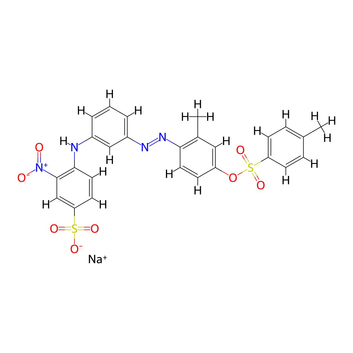 Acid Orange 67 molecular structure, CAS 12220-06-3