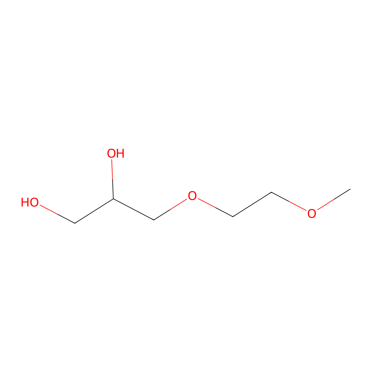 3-(2-Methoxyethoxy)propane-1,2-diol molecular structure, CAS 122202-39-5