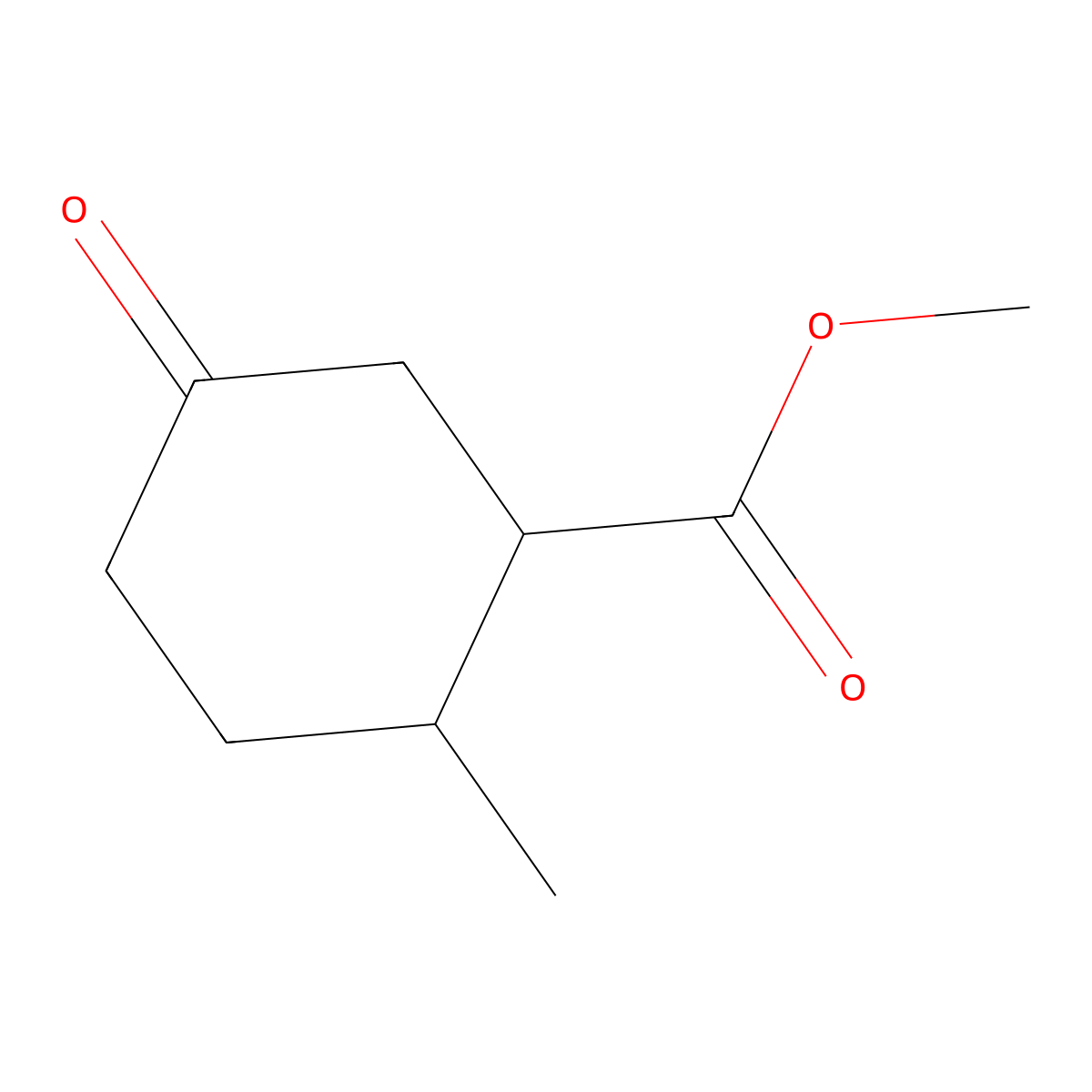 Methyl 2-methyl-5-oxocyclohexane-1-carboxylate molecular structure, CAS 122207-55-0