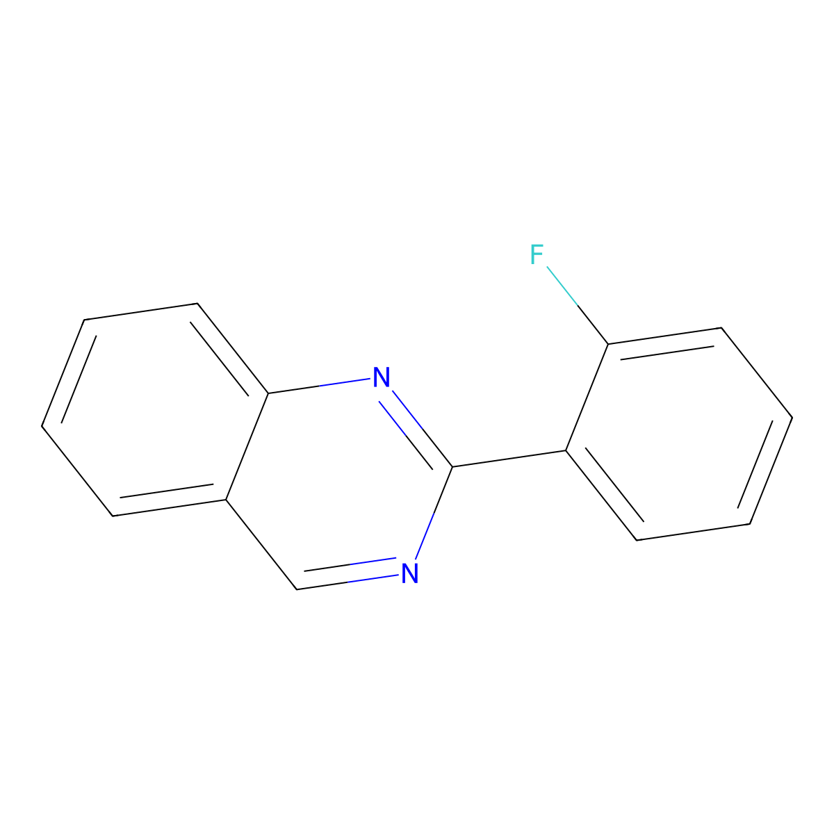 2-(2-Fluorophenyl)quinazoline molecular structure, CAS 1222094-31-6