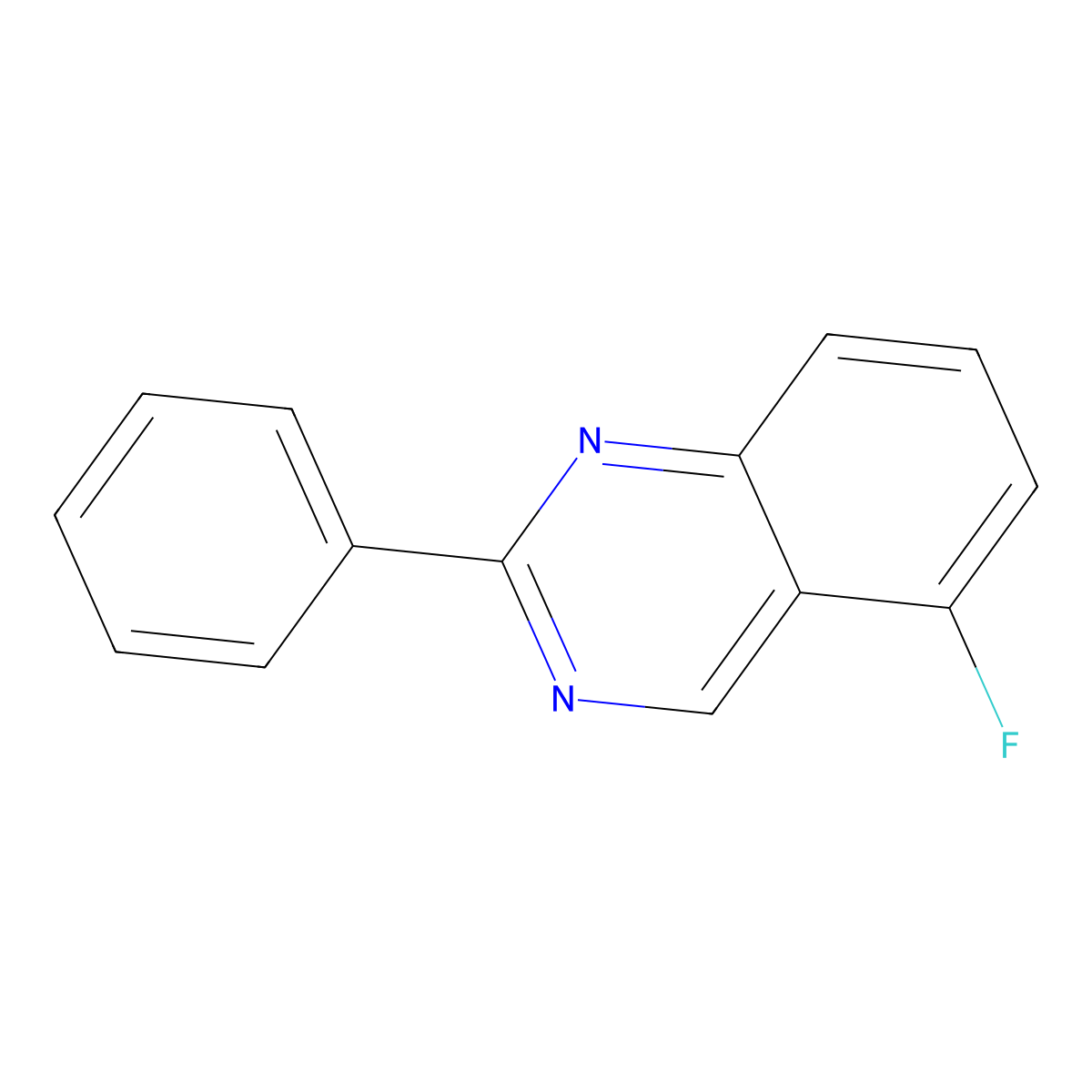 5-Fluoro-2-phenylquinazoline molecular structure, CAS 1222094-48-5