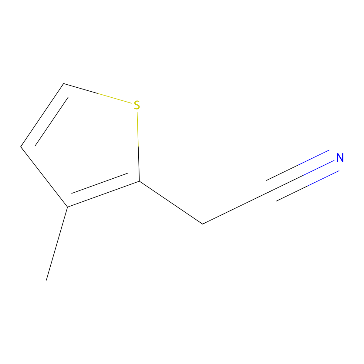 2-(3-Methylthiophen-2-yl)acetonitrile molecular structure, CAS 1222097-66-6