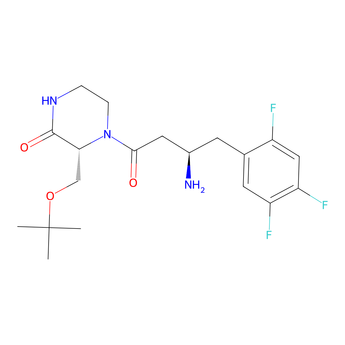 Evogliptin molecular structure, CAS 1222102-29-5
