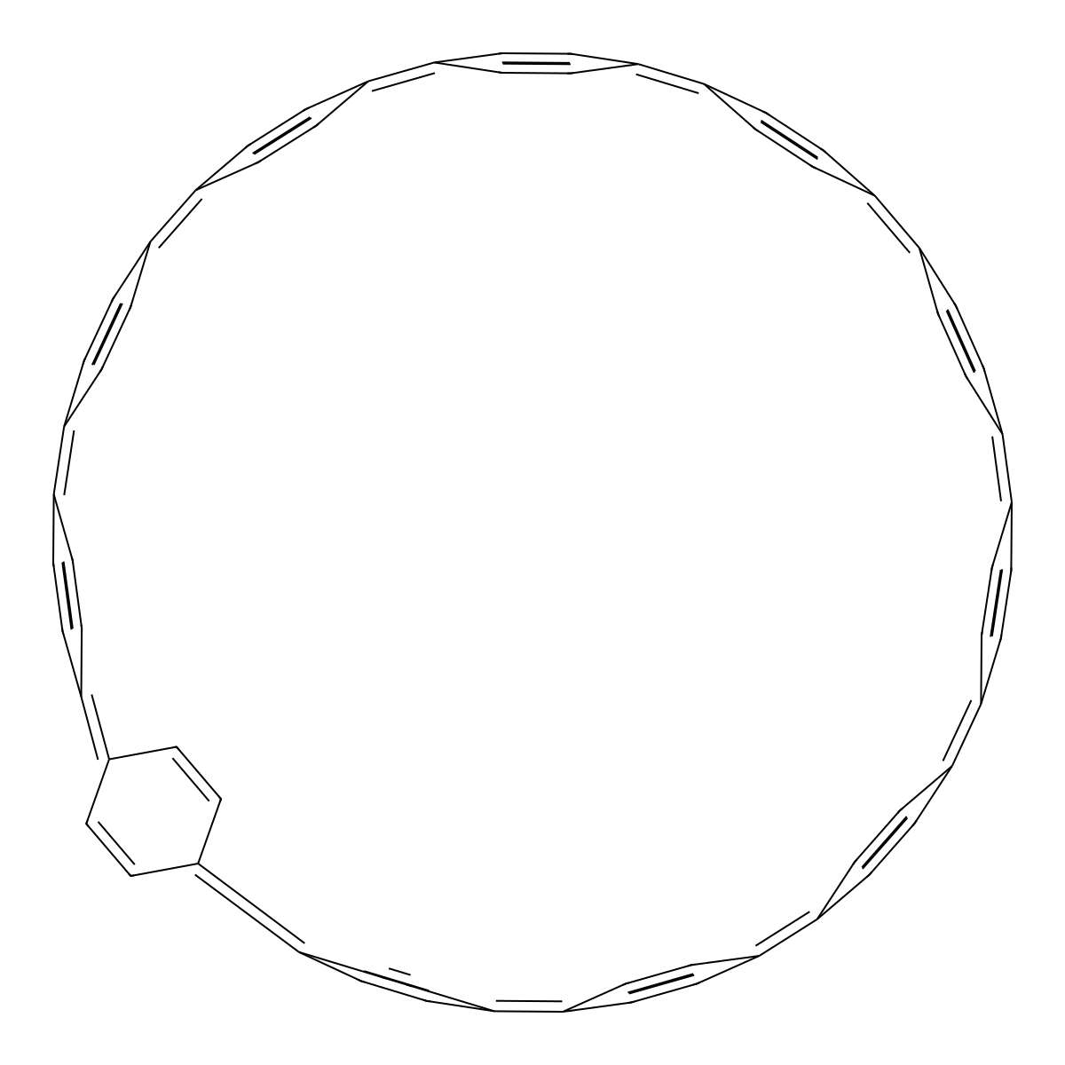 [11]Cycloparaphenylene molecular structure, CAS 1222105-48-7