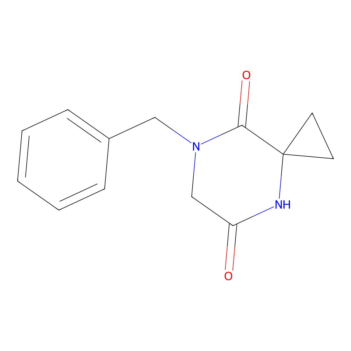 7-Benzyl-4,7-diazaspiro(2.5)octane-5,8-dione molecular structure, CAS 1222106-43-5