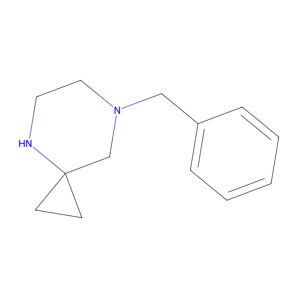 7-Benzyl-4,7-diazaspiro[2.5]octane molecular structure, CAS 1222106-45-7