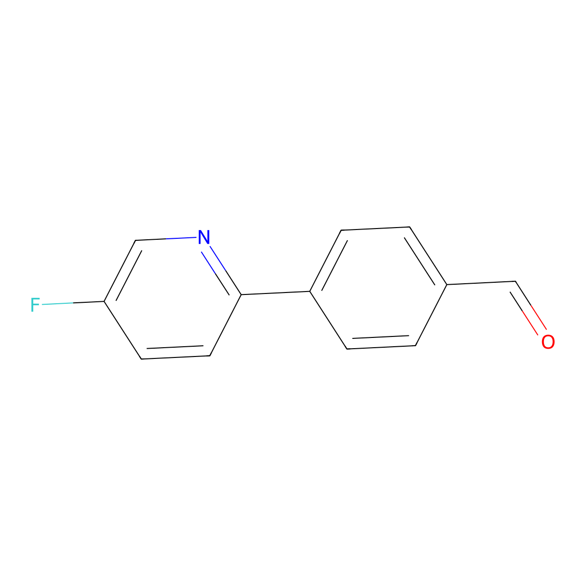 4-(5-Fluoropyridin-2-yl)benzaldehyde molecular structure, CAS 1222164-20-6