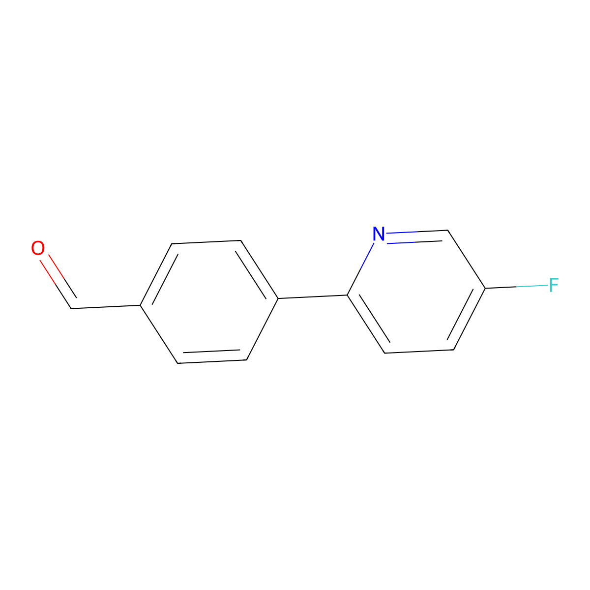 4-(5-Fluoropyridin-2-yl)benzaldehyde molecular structure, CAS 1222164-20-6