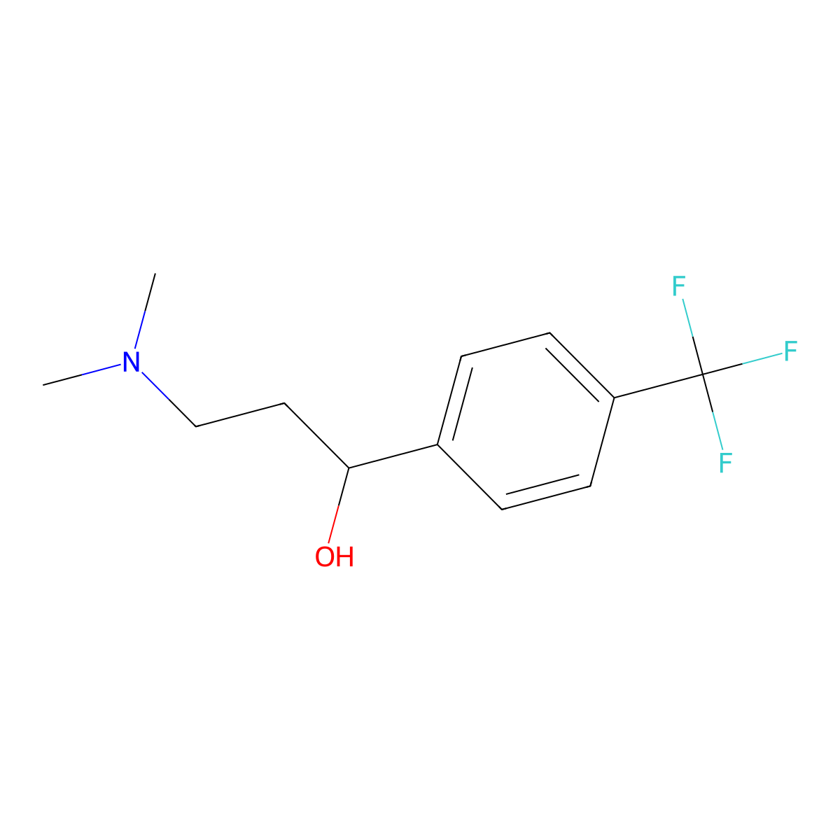 3-(Dimethylamino)-1-[4-(trifluoromethyl)phenyl]propan-1-ol molecular structure, CAS 1222186-63-1
