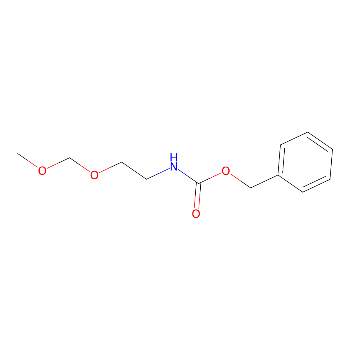 benzyl N-[2-(methoxymethoxy)ethyl]carbamate molecular structure, CAS 122225-22-3